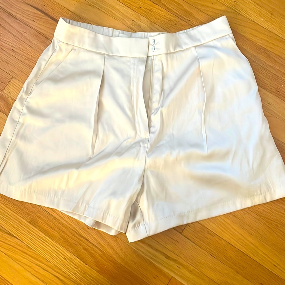 Satin Cream Shorts - Size M - New with tags!